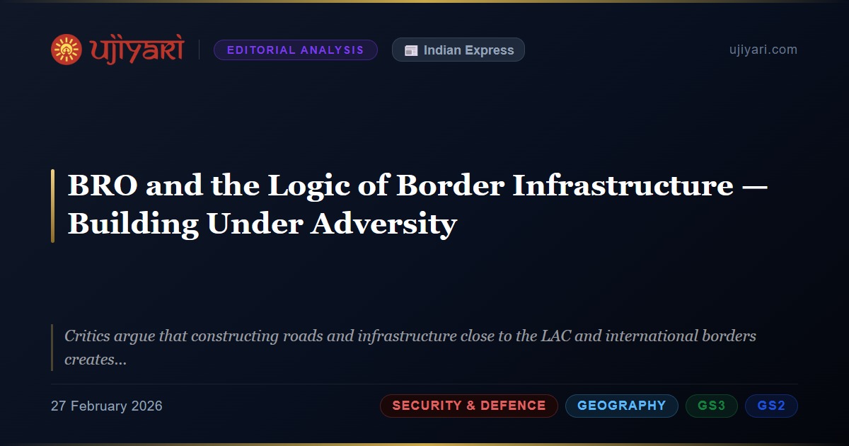 BRO and the Logic of Border Infrastructure — Building Under Adversity ...
