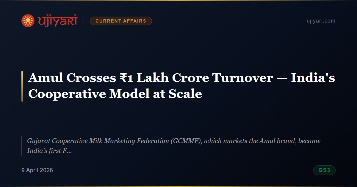 Amul Crosses ₹1 Lakh Crore Turnover, India’s Cooperative Model at Scale ...