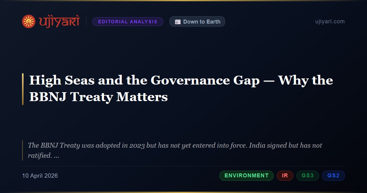 High Seas and the Governance Gap — Why the BBNJ Treaty Matters ...